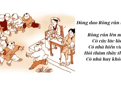 Bài đồng dao Rồng rắn lên mây và trò chơi tuổi thơ