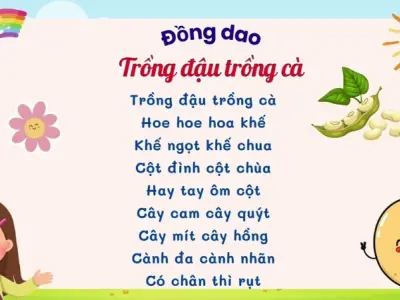 Tìm hiểu nội dung bài đồng dao trồng đậu trồng cà