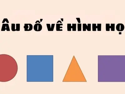 Câu đố về hình học giúp rèn luyện trí não hiệu quả
