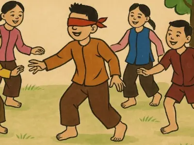 Đồng dao bịt mắt bắt dê - Trò chơi dân gian tuổi thơ ý nghĩa