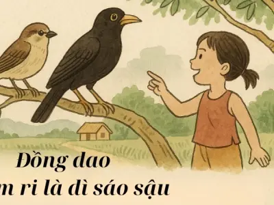 Ý nghĩa bài đồng dao Chim ri là dì sáo sậu cho trẻ em