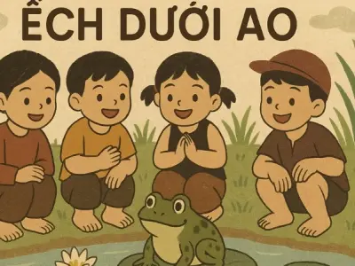 Tìm hiểu bài đồng dao Ếch dưới ao truyền thống Việt