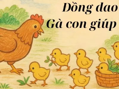 Đồng dao Gà con giúp mẹ đầy ý nghĩa cho bé mầm non