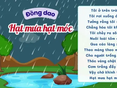 Đồng dao hạt mưa hạt móc và ý nghĩa truyền thống xưa