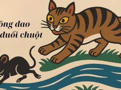 Cách chơi cùng bài Đồng dao Mèo đuổi chuột truyền thống