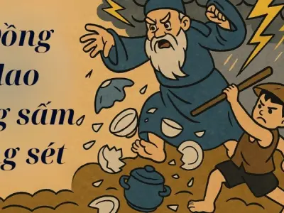 Phân tích bài đồng dao ông sấm ông sét cho trẻ nhỏ