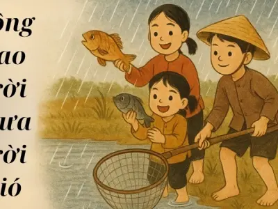 Bài đồng dao Trời mưa Trời gió gắn liền ký ức tuổi thơ