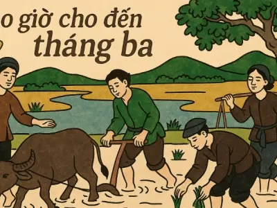 Bài đồng dao Bao giờ cho đến tháng ba dân gian hay
