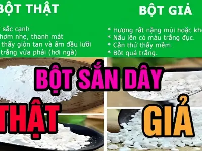 Cách phân biệt bột sắn dây thật giả qua mùi hương, màu sắc