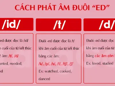 Cách phân biệt cách đọc ed trong tiếng Anh dễ nhớ nhất