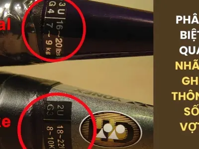 Cách phân biệt vợt Yonex thật giả chi tiết từ A đến Z