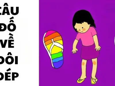 Giải trí cùng câu đố về đôi dép mang màu sắc dân gian dí dỏm