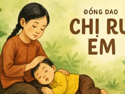 Lời bài đồng dao Chị ru em dễ nhớ cho bé mầm non