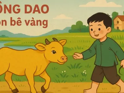 Cùng bé đọc bài đồng dao con bê vàng đầy sinh động
