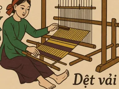 Tìm hiểu bài đồng dao dệt vải mang hơi thở làng nghề dân tộc