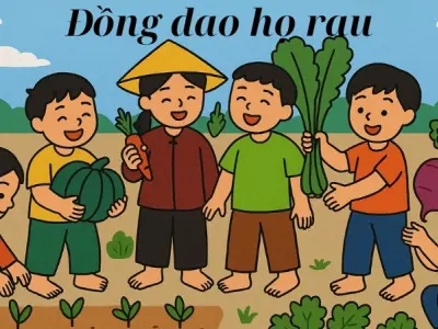 Bài đồng dao họ rau kích thích trí tưởng tượng cho bé