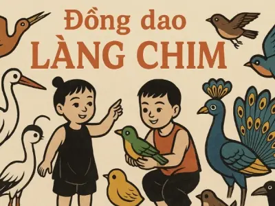 Đồng dao làng chim mang âm hưởng thiên nhiên sinh động