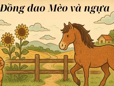Đồng dao mèo và ngựa vui nhộn cho bé mầm non học nói