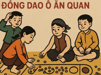 Khám phá ý nghĩa đồng dao Ô ăn quan truyền thống