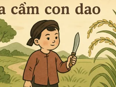 Khám phá bài đồng dao Ta cầm con dao truyền thống Việt