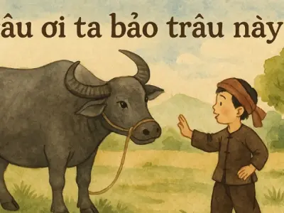 Đồng dao trâu ơi ta bảo trâu này gắn với tuổi thơ