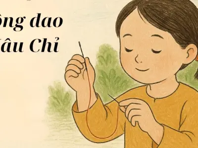 Đồng dao xâu chỉ giúp bé rèn ngôn ngữ và sự khéo léo