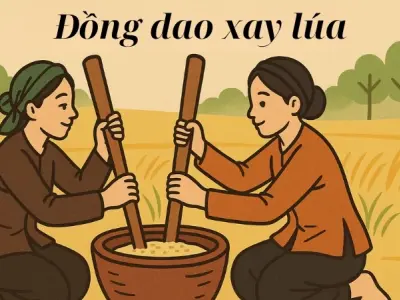 Đồng dao xay lúa và nét đẹp văn hóa nông thôn xưa