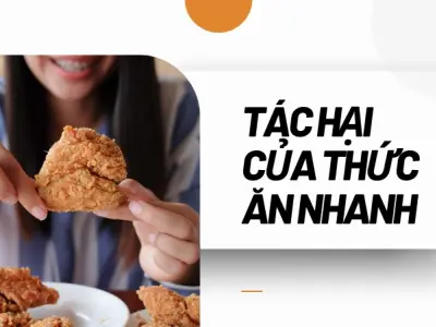 5 tác hại của thức ăn nhanh gây ảnh hưởng xấu đến sức khỏe
