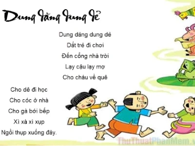 Bài đồng dao Dung dăng dung dẻ: Lời ca ý nghĩa cho trẻ thơ