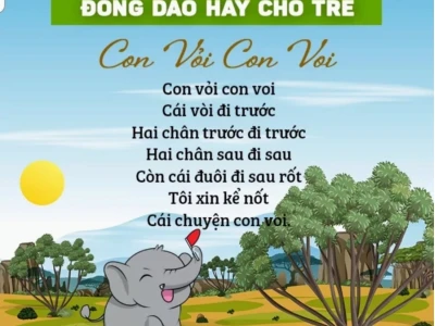 Giáo án Đồng Dao Con Voi Cho Trẻ Mầm Non Chi Tiết 2026