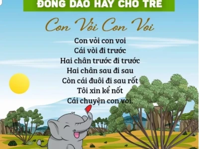 Khám phá bài đồng dao "Con Voi" và ý nghĩa giáo dục