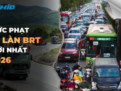 Làn BRT là gì? Quy định và mức phạt đi vào làn BRT mới nhất 2026