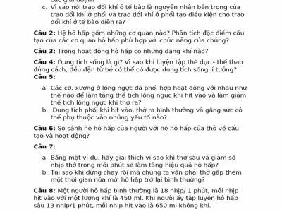 Phân biệt hô hấp thường và hô hấp sâu: Hiểu rõ cơ chế