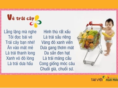 Thơ Đồng Dao Về Các Loại Quả Ngọt Ngào Cho Bé